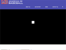 Tablet Screenshot of mbbaseballacademy.com